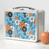 Lunch Box bento fleur oranges (En situation)