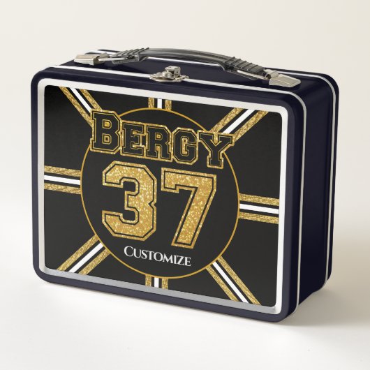 Lunch Box Bergy de hockey de Boston 37 (Devant)