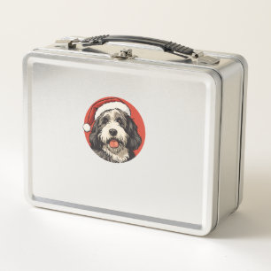 Lunch Box Bernedoodle Chien Xmas Doodle Dood Jolie Noël Soit