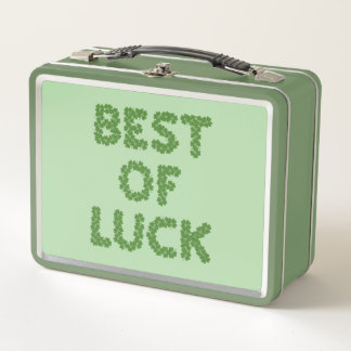 Lunch Box Best of Luck Clovers Greeting