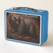 Lunch Box Bête grinçante : Majesté crachée de cuir (Dos)