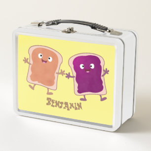 Lunch Box Beurre d'arachide mignonne et caricature sandwich
