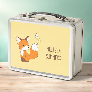 Lunch Box Beurre de surveillance Little Fox sur Jaune