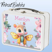 Lunch Box Beurre mignon avec bordure en fleurs roses