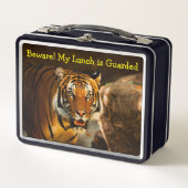 Lunch Box Beware! My Lunch is Guarded Tiger close-up (Devant)