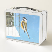 Lunch Box Bickadee sur la peinture d'alimentation - Oiseaux (Dos)