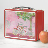 Lunch Box Bicyclettes roses (En situation)
