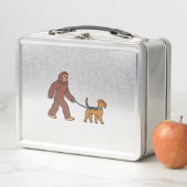 Lunch Box Bigfoot Sasquatch Walking Airedale Terrier (En situation)