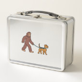 Lunch Box Bigfoot Sasquatch Walking Airedale Terrier (Devant)