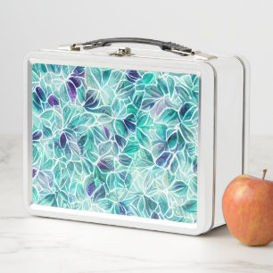 Lunch Box Bijoux Blues Motif feuille