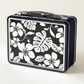LUNCH BOX BIKINI ROSE (NOIR/BLANC) (Dos)