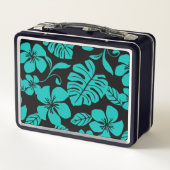 LUNCH BOX BIKINI ROSE (NOIR/TURQUOISE) (Dos)