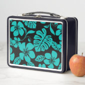 LUNCH BOX BIKINI ROSE (NOIR/TURQUOISE) (En situation)