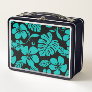 LUNCH BOX BIKINI ROSE (NOIR/TURQUOISE)
