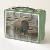 Lunch Box Bison de bois (Dos)