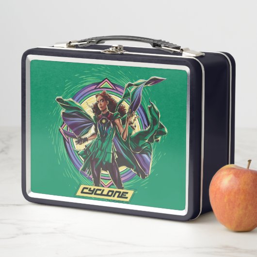 Lunch Box Black Adam | Graphique de caractères de cyclone (En situation)