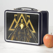 Lunch Box Black Adam Triangular Pillar Graphic (En situation)