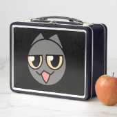 Lunch Box Black Cartoon Cat (En situation)