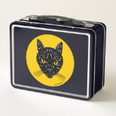 Lunch Box Black Cat Face (Dos)