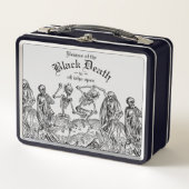 Lunch Box Black Death Dancing Skeletons gothique Macabre (Devant)