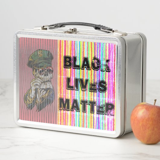 Lunch Box Black Lives Matt Skeleton Cop (En situation)