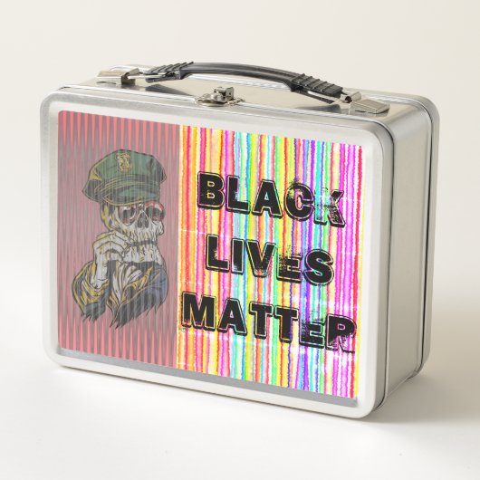 Lunch Box Black Lives Matt Skeleton Cop (Devant)