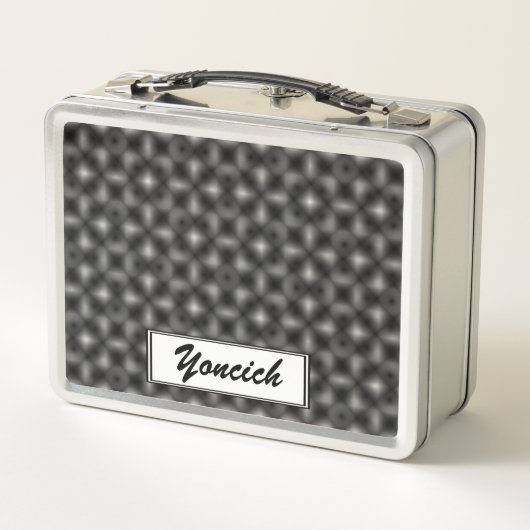 Lunch Box Black & White Cube Life par Kenneth Yoncich (Dos)