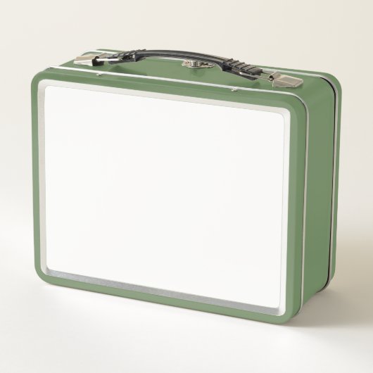 Lunch Box Blanc Classique Simple Et Simple Couleur Solide (Dos)