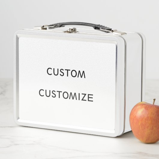 LUNCH BOX BLANC FAIT SUR COMMANDE DE MODÈLE DE PERSONNALISER (En situation)