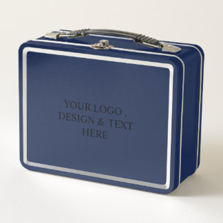 Lunch Box Blanc Personnalisé – Votre Logo & Texte Ici