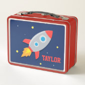 Lunch Box Blast Off Rocket Ship Outer Space Boys Nom (Dos)