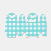 Lunch Box Blauwe Vichy Bedankdoosjes (Uitgevouwen)