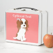 Lunch Box Blenheim Cavalier King Charles Spaniel rose (En situation)
