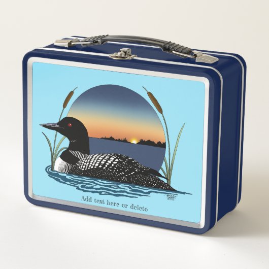 Lunch Box Bleu couché de soleil (Devant)