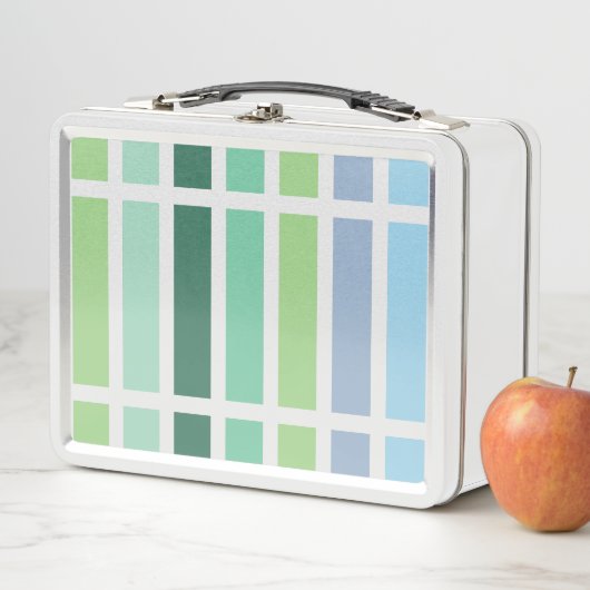 Lunch Box Bleu et vert (En situation)