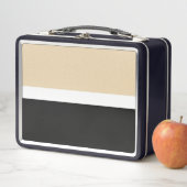 Lunch Box Bleu Noir Abstrait (En situation)