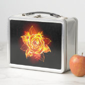 Lunch Box Blooming Fire Rose (En situation)