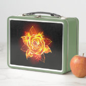 Lunch Box Blooming Fire Rose (En situation)