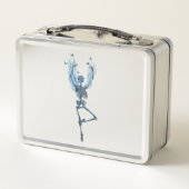 Lunch Box Blue Flames Ballerina Danser Skeleton Design (Dos)