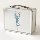Lunch Box Blue Flames Ballerina Danser Skeleton Design (Devant)