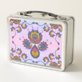 Lunch Box Blue Mehndi Floral Art, Blue Bliss (Dos)