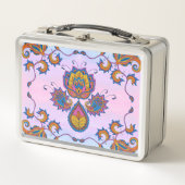 Lunch Box Blue Mehndi Floral Art, Blue Bliss (Devant)