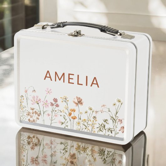 Lunch Box Boho Fleur sauvage Retour À L'École