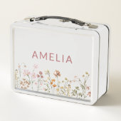 Lunch Box Boho Fleur sauvage Retour À L'École (Dos)