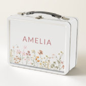 Lunch Box Boho Fleur sauvage Retour À L'École (Devant)