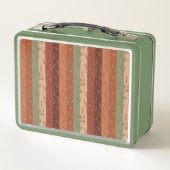 Lunch Box Boho Leaf Motif Rustic Home Décor (Dos)