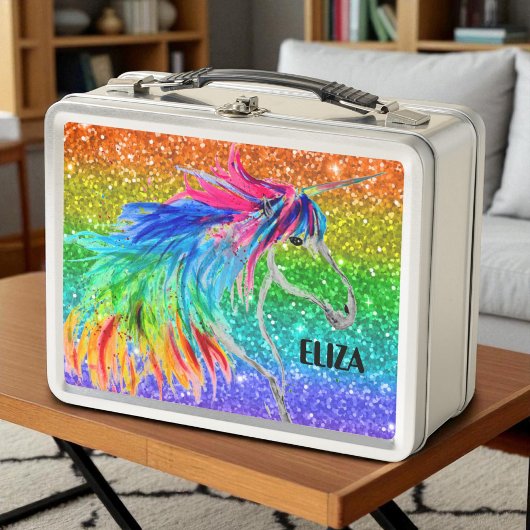 Lunch Box Boho Rainbow Parties scintillant Cute Girls Unicor