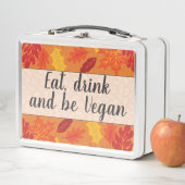 Lunch Box Boire à manger être végétalien couleurs automne to (En situation)