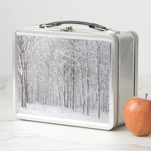 Lunch Box Bois enneigés (En situation)