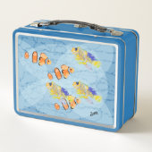 Lunch Box Boîte À Déjeuner : École De Poisson Tropical (Dos)